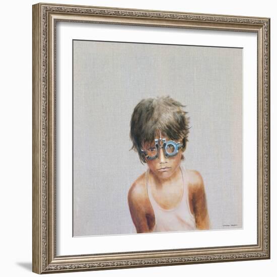 Eye Test at Vivekananda-Lincoln Seligman-Framed Giclee Print