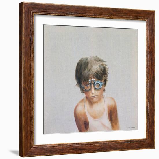 Eye Test at Vivekananda-Lincoln Seligman-Framed Giclee Print