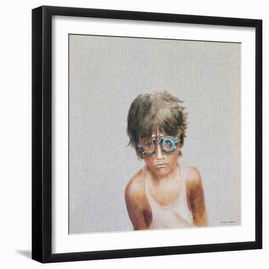 Eye Test at Vivekananda-Lincoln Seligman-Framed Giclee Print