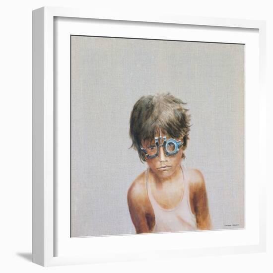 Eye Test at Vivekananda-Lincoln Seligman-Framed Giclee Print