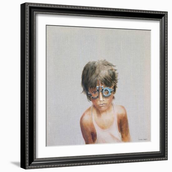 Eye Test at Vivekananda-Lincoln Seligman-Framed Giclee Print