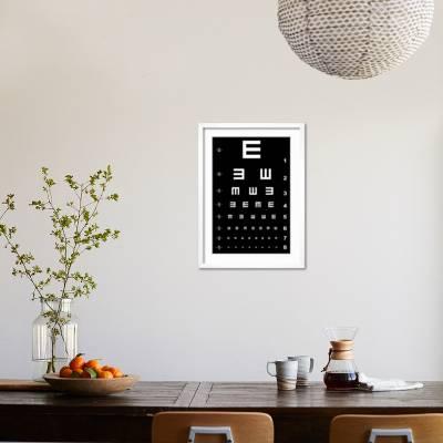 Eye Test Chart Sticker