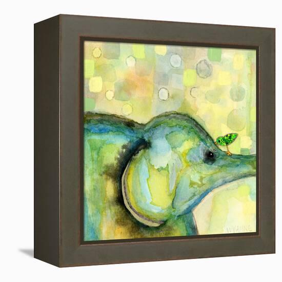 Eye to Eye Elephant-Wyanne-Framed Premier Image Canvas