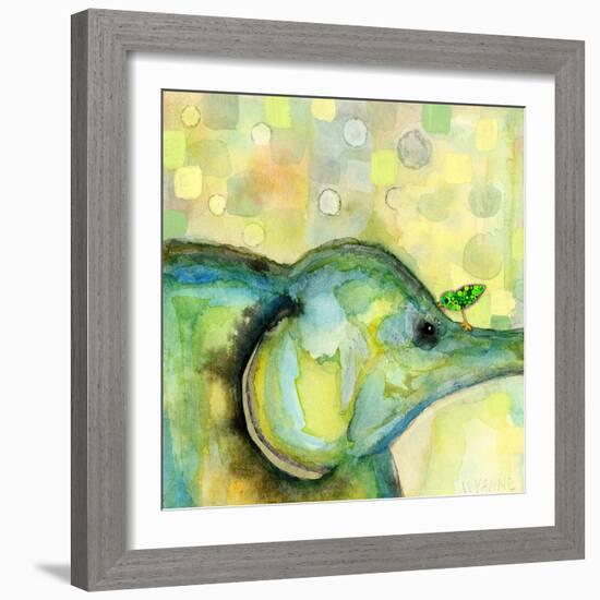 Eye to Eye Elephant-Wyanne-Framed Giclee Print