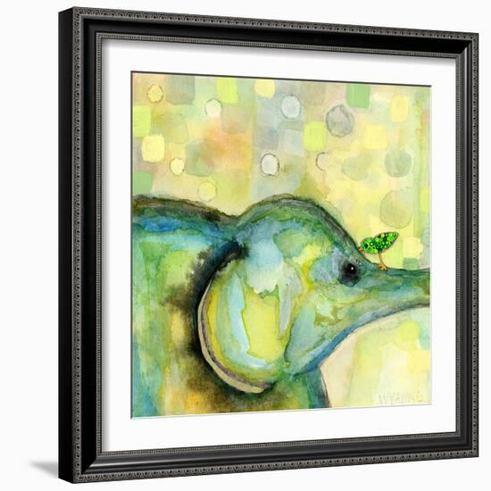 Eye to Eye Elephant-Wyanne-Framed Giclee Print