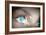 Eye Viewing Digital Information Represented By Circles And Signs-Sergey Nivens-Framed Art Print