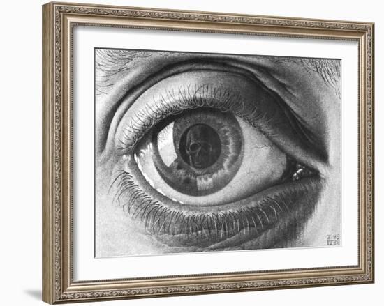 Eye-M^ C^ Escher-Framed Art Print