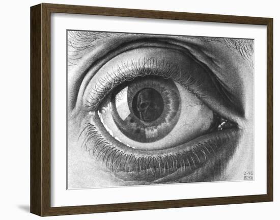 Eye-M^ C^ Escher-Framed Art Print