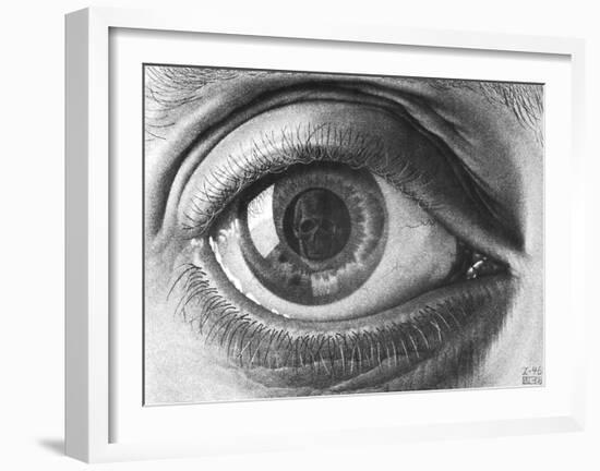 Eye-M^ C^ Escher-Framed Art Print