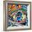 Eye-Abstract Graffiti-Framed Giclee Print