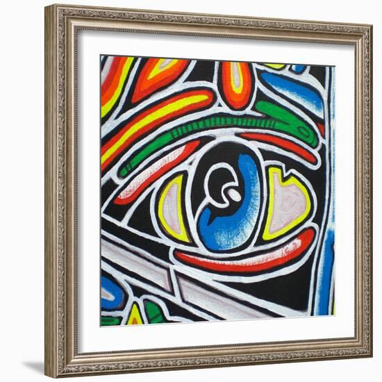 Eye-Abstract Graffiti-Framed Giclee Print