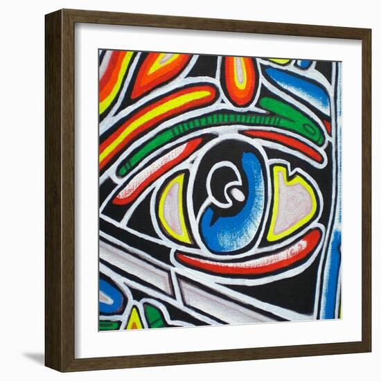 Eye-Abstract Graffiti-Framed Giclee Print