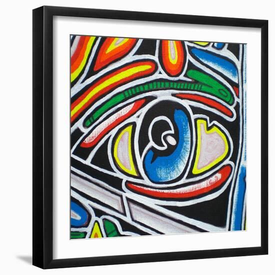 Eye-Abstract Graffiti-Framed Giclee Print