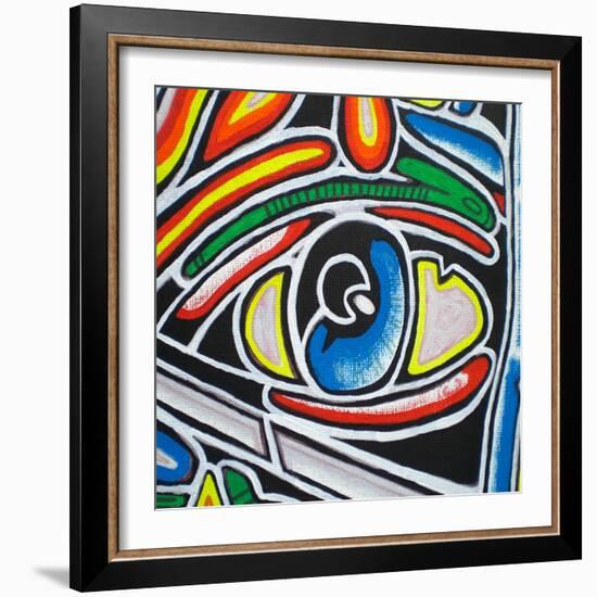 Eye-Abstract Graffiti-Framed Giclee Print