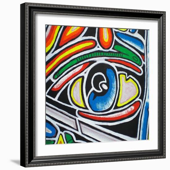 Eye-Abstract Graffiti-Framed Giclee Print