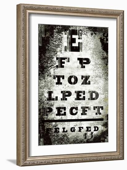 Eyechart-Tracy Hiner-Framed Giclee Print