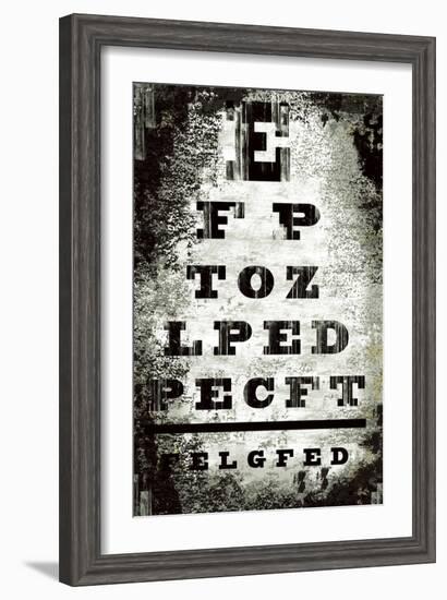 Eyechart-Tracy Hiner-Framed Giclee Print