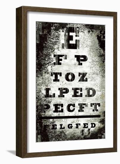 Eyechart-Tracy Hiner-Framed Giclee Print