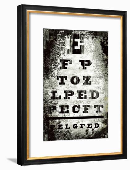 Eyechart-Tracy Hiner-Framed Giclee Print