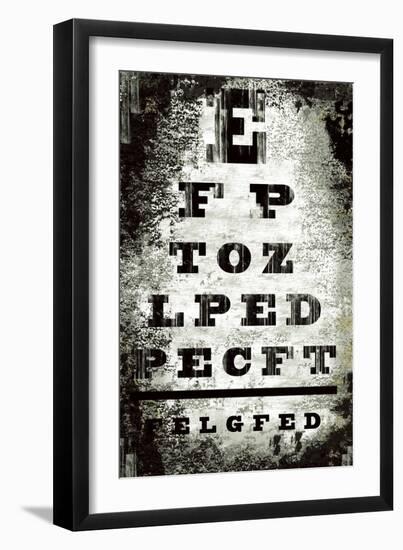 Eyechart-Tracy Hiner-Framed Giclee Print