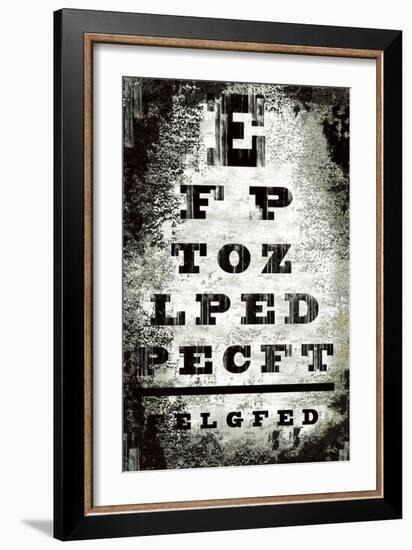 Eyechart-Tracy Hiner-Framed Giclee Print