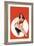 Eyeful Magazine; Brunette in a Red Bathing Suit-Peter Driben-Framed Art Print