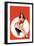 Eyeful Magazine; Brunette in a Red Bathing Suit-Peter Driben-Framed Art Print