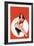 Eyeful Magazine; Brunette in a Red Bathing Suit-Peter Driben-Framed Art Print