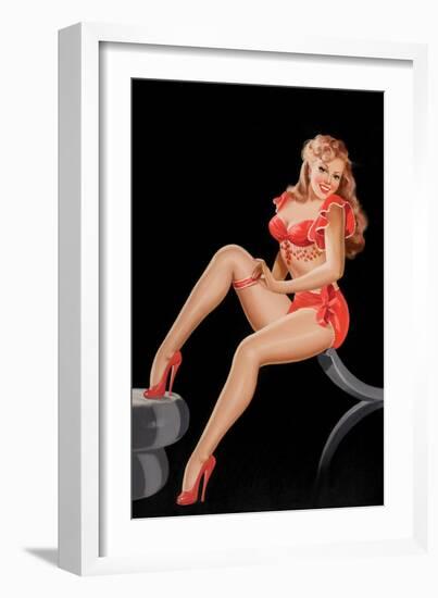 Eyeful Magazine: Pinup in Red-Peter Driben-Framed Premium Giclee Print