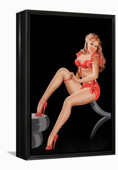 Eyeful Magazine: Pinup in Red-Peter Driben-Framed Stretched Canvas