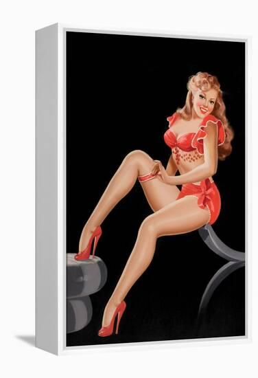 Eyeful Magazine: Pinup in Red-Peter Driben-Framed Stretched Canvas