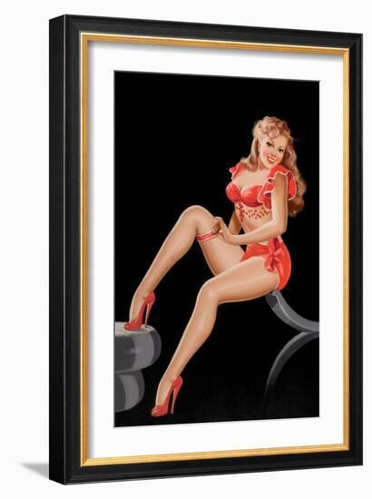 Eyeful Magazine: Pinup in Red-Peter Driben-Framed Art Print