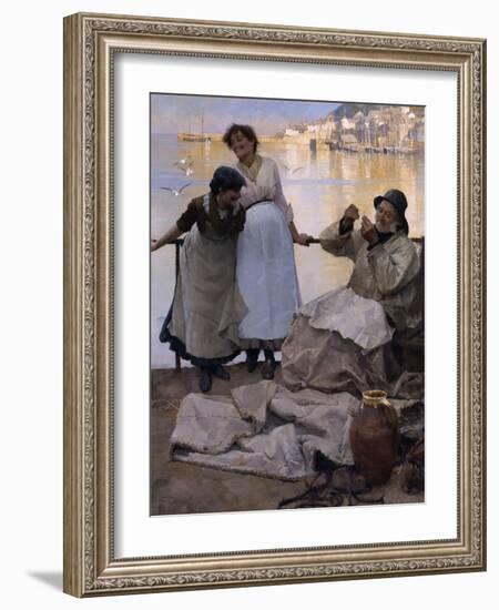 Eyes and No Eyes, 1887-Frank Bramley-Framed Giclee Print