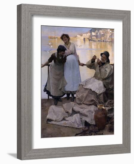 Eyes and No Eyes, 1887-Frank Bramley-Framed Giclee Print