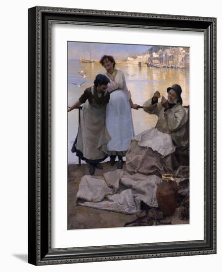 Eyes and No Eyes, 1887-Frank Bramley-Framed Giclee Print
