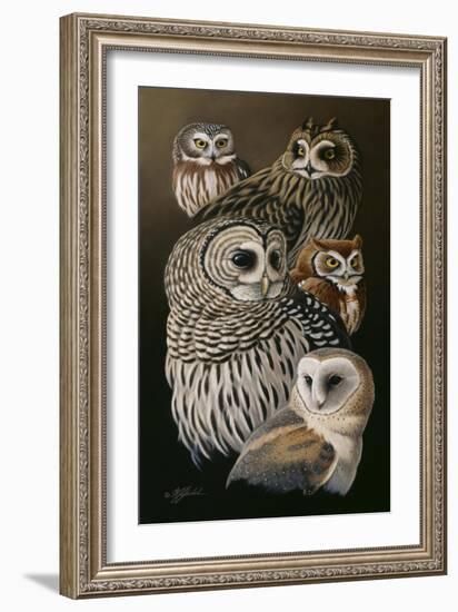 Eyes of the Night - Owls-Wilhelm Goebel-Framed Giclee Print