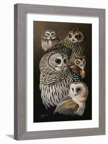 Eyes of the Night - Owls-Wilhelm Goebel-Framed Giclee Print