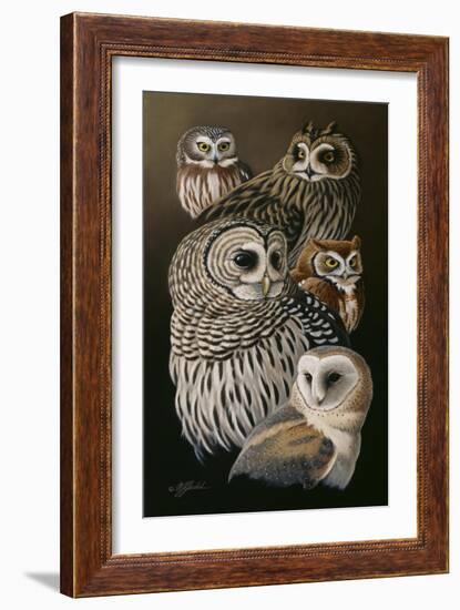 Eyes of the Night - Owls-Wilhelm Goebel-Framed Giclee Print