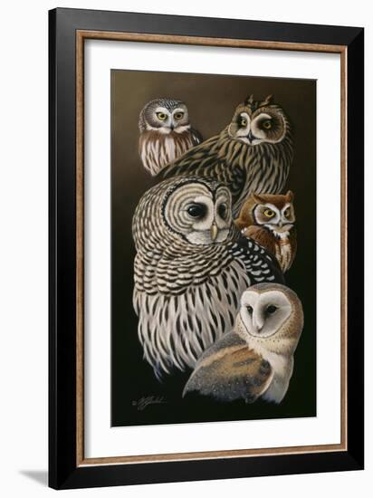 Eyes of the Night - Owls-Wilhelm Goebel-Framed Giclee Print