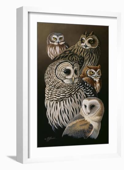 Eyes of the Night - Owls-Wilhelm Goebel-Framed Giclee Print