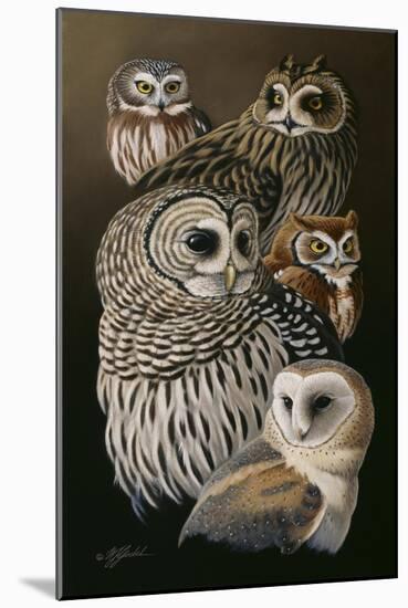 Eyes of the Night - Owls-Wilhelm Goebel-Mounted Giclee Print