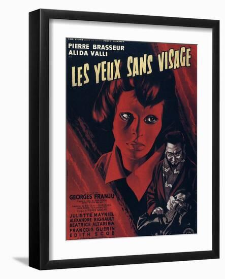 Eyes Without A Face, (aka Les Yeux Sans Visage), Edith Scob, Pierre Brasseur, 1959-null-Framed Art Print