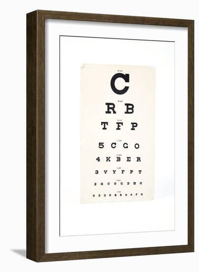 Eyesight Test Chart-Gregory Davies-Framed Photographic Print