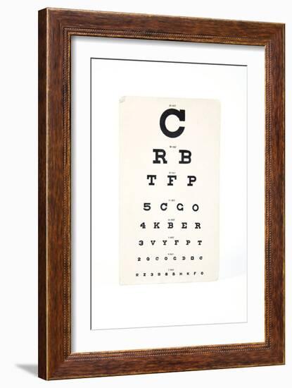 Eyesight Test Chart-Gregory Davies-Framed Photographic Print