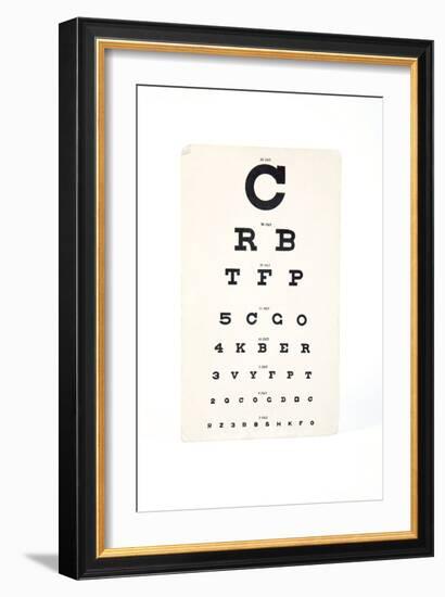 Eyesight Test Chart-Gregory Davies-Framed Photographic Print