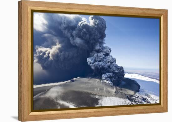 Eyjafjallajokull Volcano Erupting in Iceland-Paul Souders-Framed Premier Image Canvas