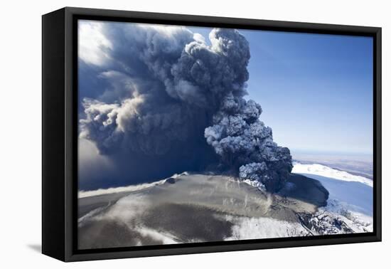 Eyjafjallajokull Volcano Erupting in Iceland-Paul Souders-Framed Premier Image Canvas