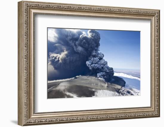 Eyjafjallajokull Volcano Erupting in Iceland-Paul Souders-Framed Photographic Print