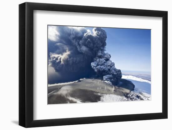 Eyjafjallajokull Volcano Erupting in Iceland-Paul Souders-Framed Photographic Print