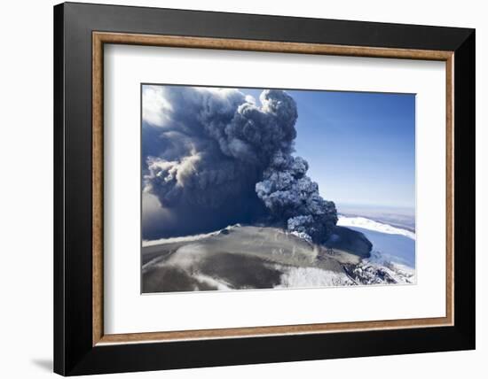 Eyjafjallajokull Volcano Erupting in Iceland-Paul Souders-Framed Photographic Print